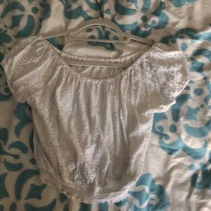 hollister white summer shirt